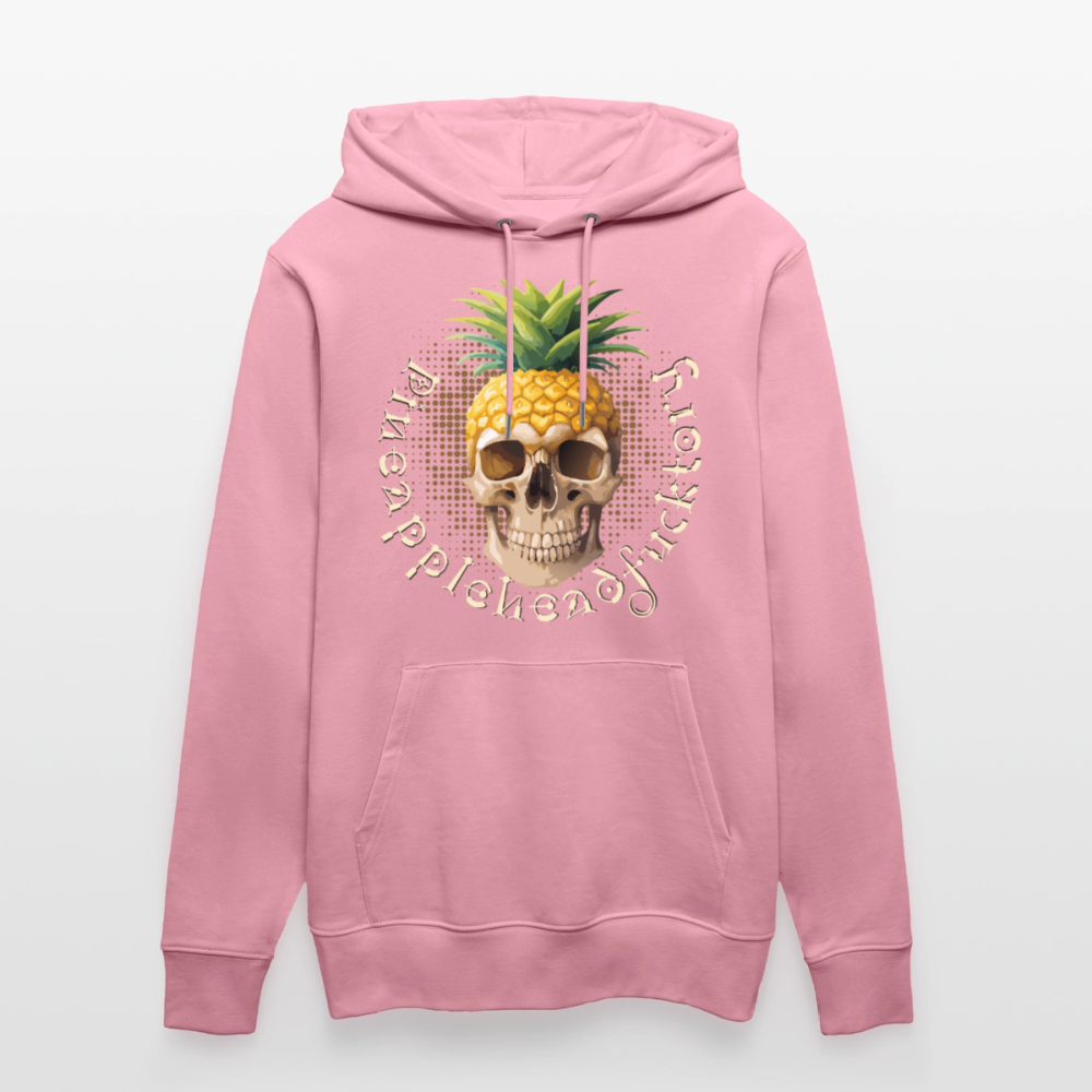 Pineapple Skull Design - Unisex Bio-Hoodie - Lila Traum