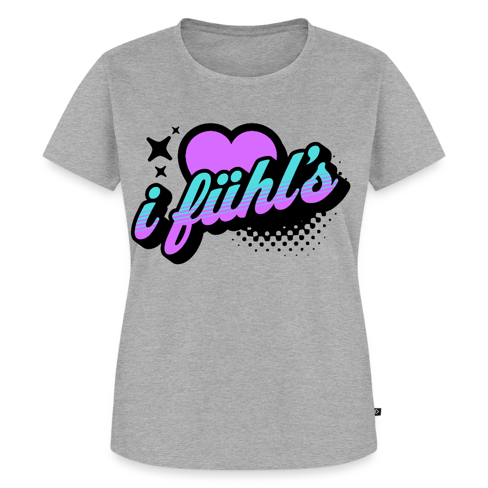 i fühl‘s Design – Frauen Premium T-Shirt - Grau meliert