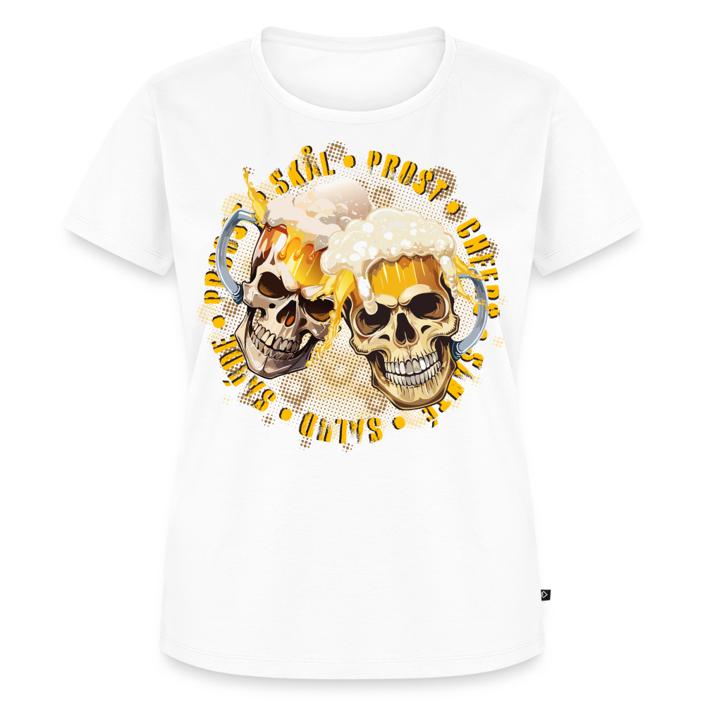Party Skull Design – Frauen Premium T-Shirt - Weiß