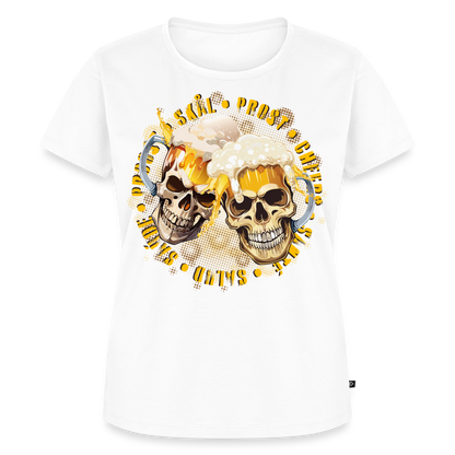 Party Skull Design – Frauen Premium T-Shirt - Weiß