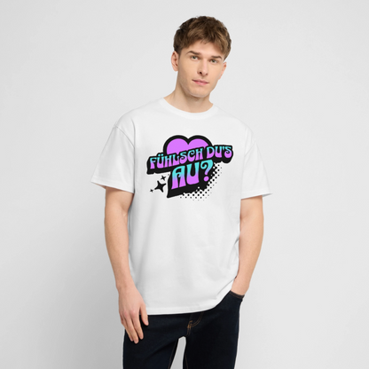 Fühlsch du‘s au Design – Oversized Unisex Bio T-Shirt - Weiß
