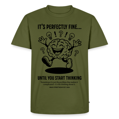Brain Design – Männer Premium T-Shirt - Khaki