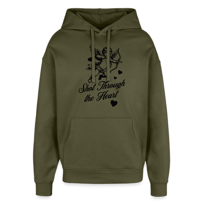 Amor Design – Oversized Unisex Hoodie - Khaki