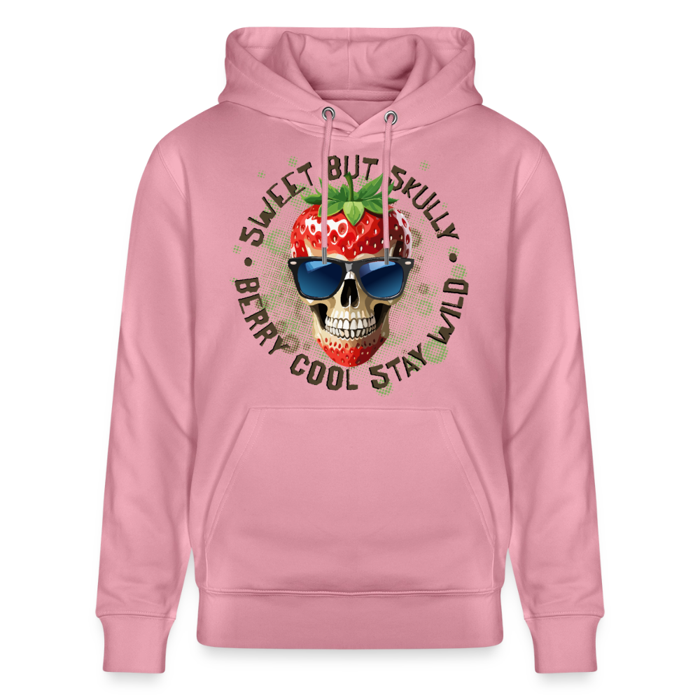 Strawberry Skull Design – Unisex Bio-Hoodie - Lila Traum