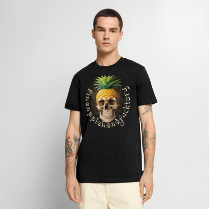 Pineapple Skull Design - Männer Premium T-Shirt - Schwarz