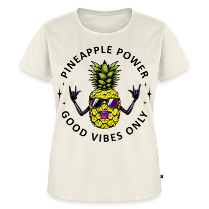 Pineapple Power Design – Frauen Premium T-Shirt - Naturweiß