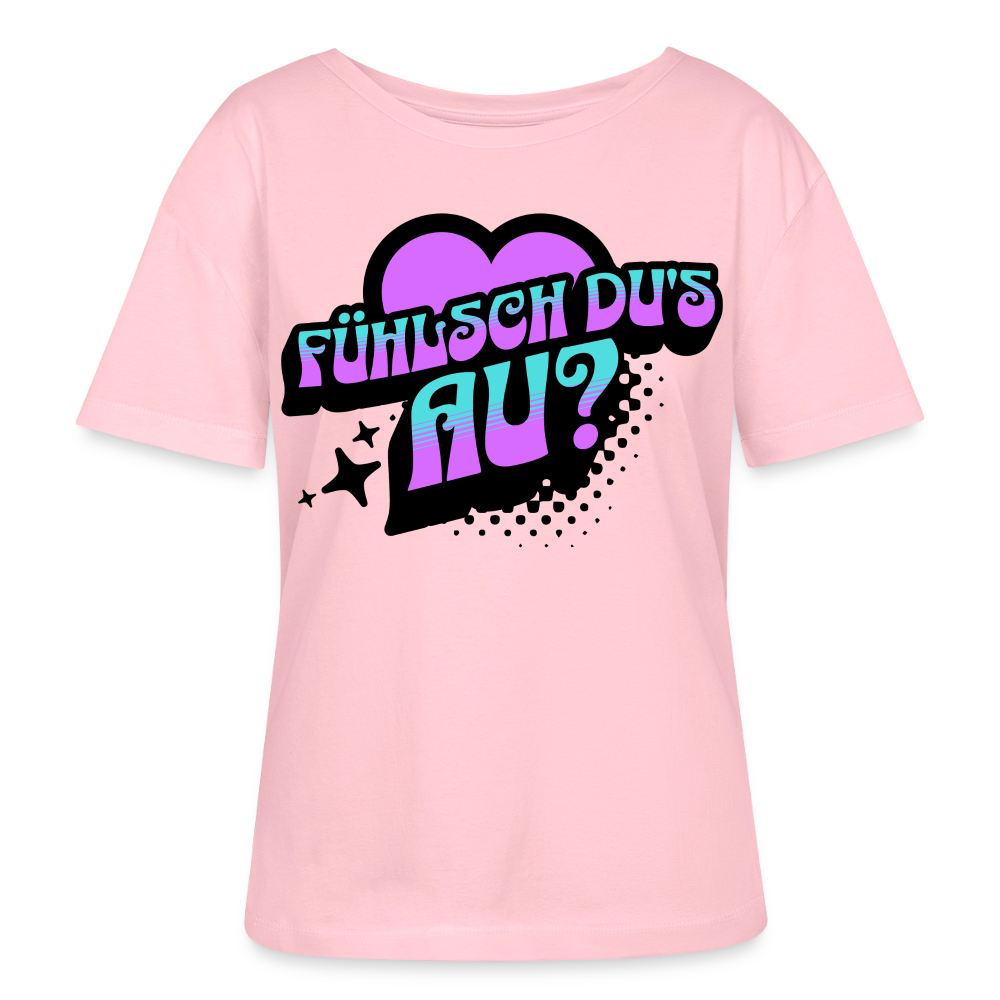 Fühlsch du‘s au Design – Rundhals Frauen Bio-T-Shirt - Hellrosa