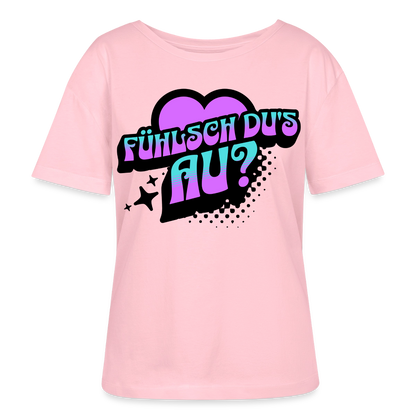 Fühlsch du‘s au Design – Rundhals Frauen Bio-T-Shirt - Hellrosa