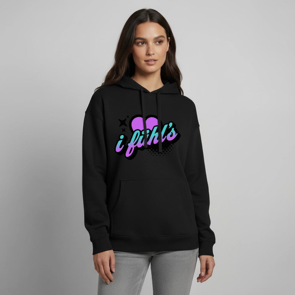 i fühl‘s Design – Oversized Unisex Hoodie - Schwarz