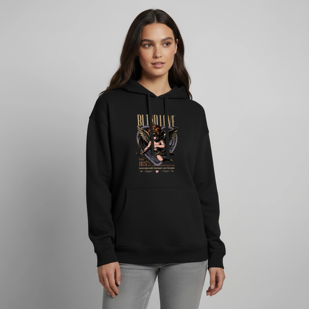 Bear Design – Oversized Unisex Hoodie - Schwarz