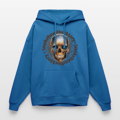 Snake Skull Design – Oversized Unisex Hoodie - Achtsames Blau