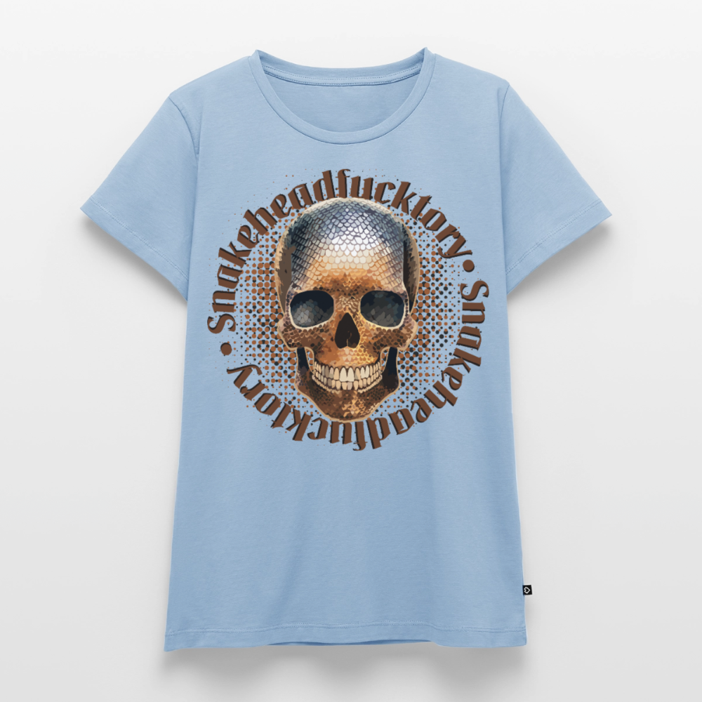 Snake Skull Design – Frauen Premium T-Shirt - Hellblau