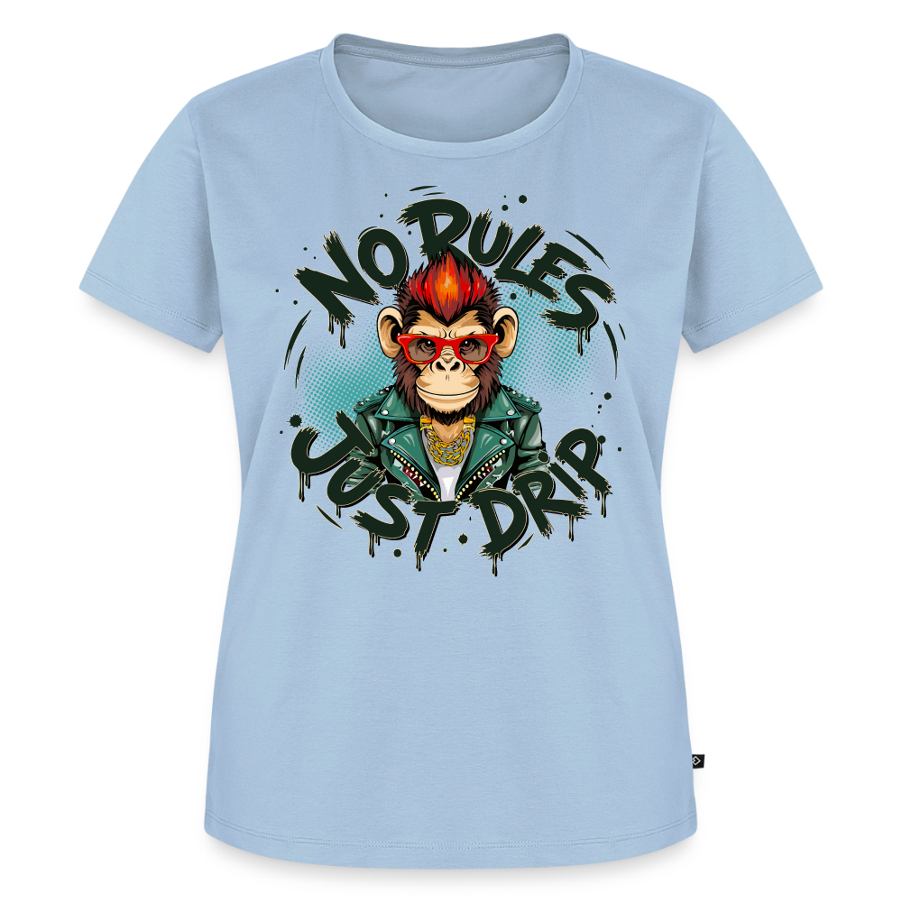 Monkey No Rules Design – Frauen Premium T-Shirt - Hellblau