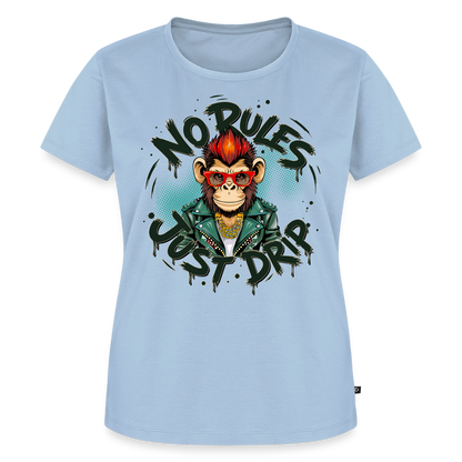 Monkey No Rules Design – Frauen Premium T-Shirt - Hellblau