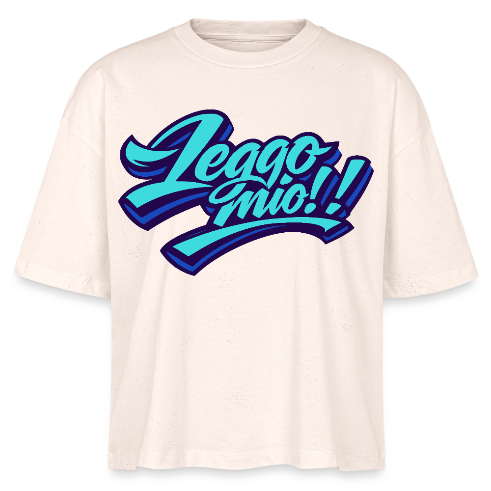Leggomio Design – Frauen Boxy Bio-T-Shirt - Natur