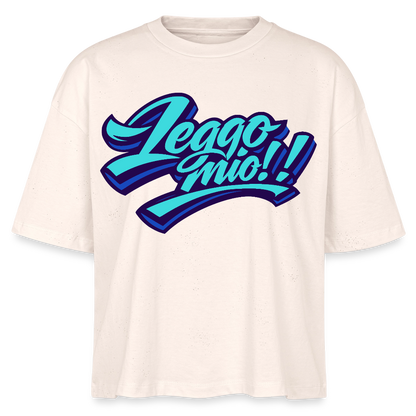 Leggomio Design – Frauen Boxy Bio-T-Shirt - Natur