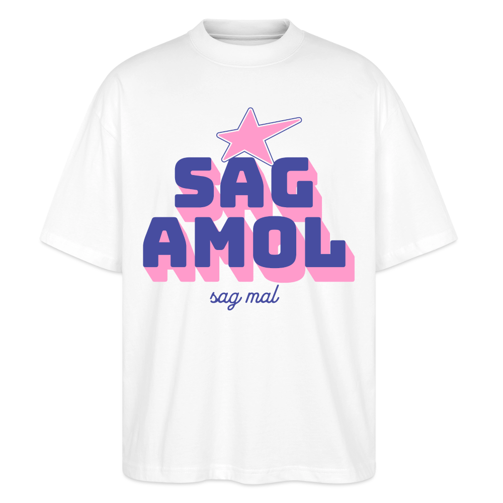 Sagamol Design – Oversized Unisex Bio T-Shirt - Weiß