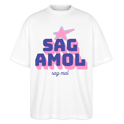 Sagamol Design – Oversized Unisex Bio T-Shirt - Weiß