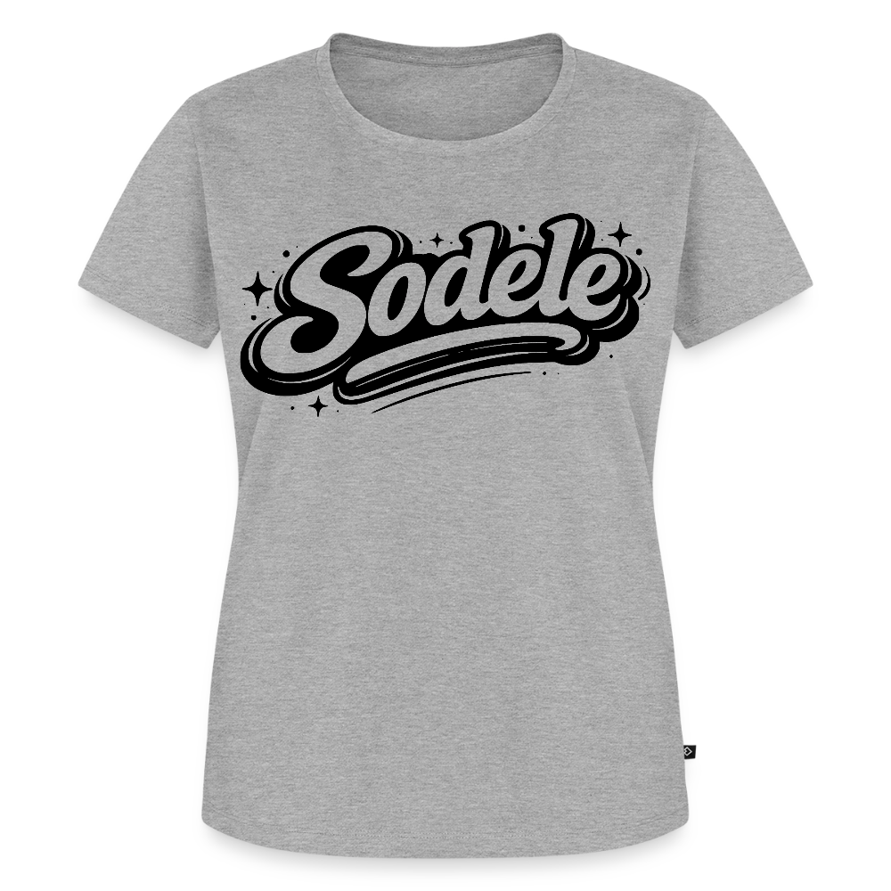 Sudele Design – Frauen Premium T-Shirt - Grau meliert