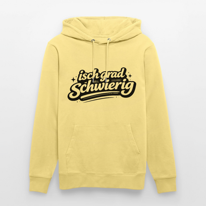 Isch grad schwierig Design – Unisex Bio-Hoodie - Gelb Viva 