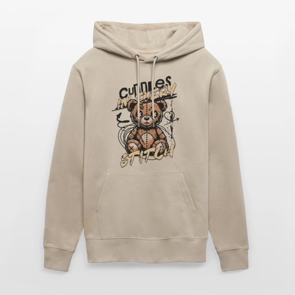Bear Design – Unisex Bio-Hoodie - Beige