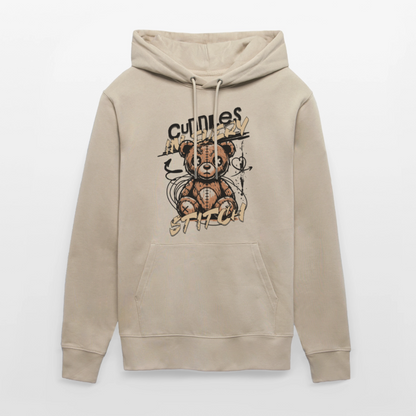 Bear Design – Unisex Bio-Hoodie - Beige