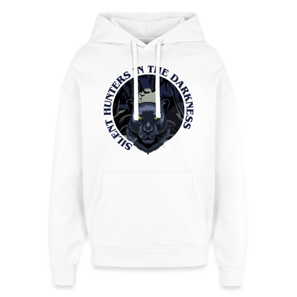 Silent Hunter Design – Oversized Unisex Hoodie - Weiß