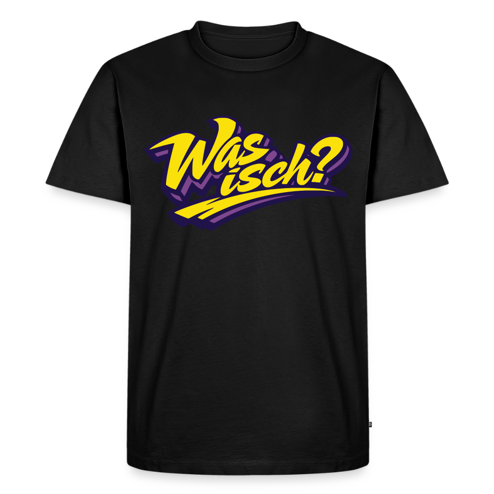 Was isch? Design – Männer Premium T-Shirt - Schwarz