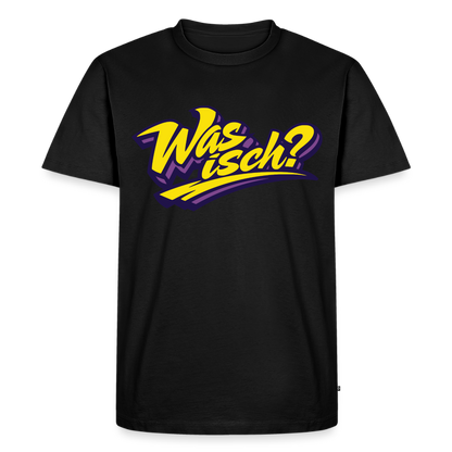 Was isch? Design – Männer Premium T-Shirt - Schwarz
