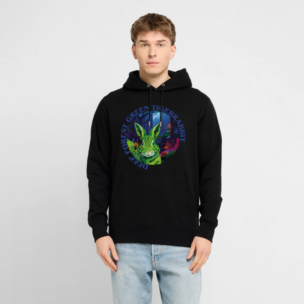 Tiger Rabbit Design – Unisex Bio-Hoodie - Schwarz
