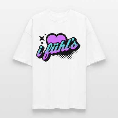 i fühl‘s Design – Oversized Unisex Bio T-Shirt - Weiß