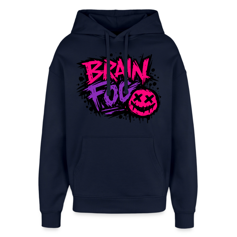 Brain Fog Design – Oversized Unisex Hoodie - Navy