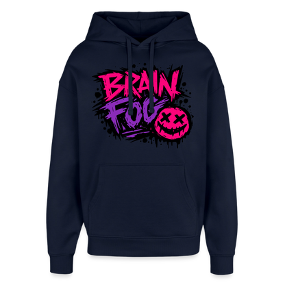 Brain Fog Design – Oversized Unisex Hoodie - Navy