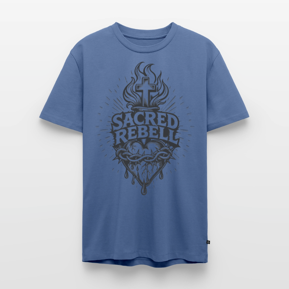 Sacred Rebell Design – Männer Premium T-Shirt - Taubenblau