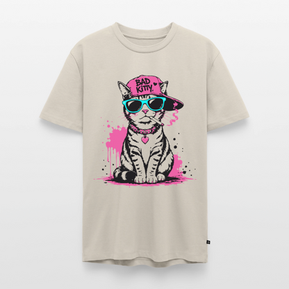 Bad Kitty Design – Männer Premium T-Shirt - Beige