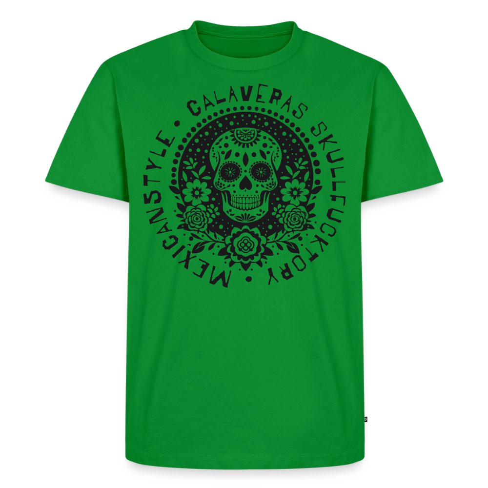 Sugar Skull Black Design - Männer Premium T-Shirt - Grün