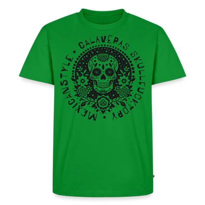 Sugar Skull Black Design - Männer Premium T-Shirt - Grün