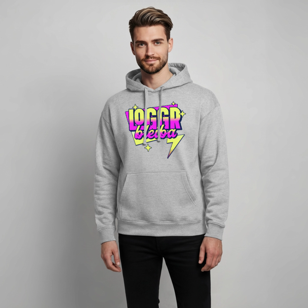 Logger bleb Design – Oversized Unisex Hoodie - Grau meliert