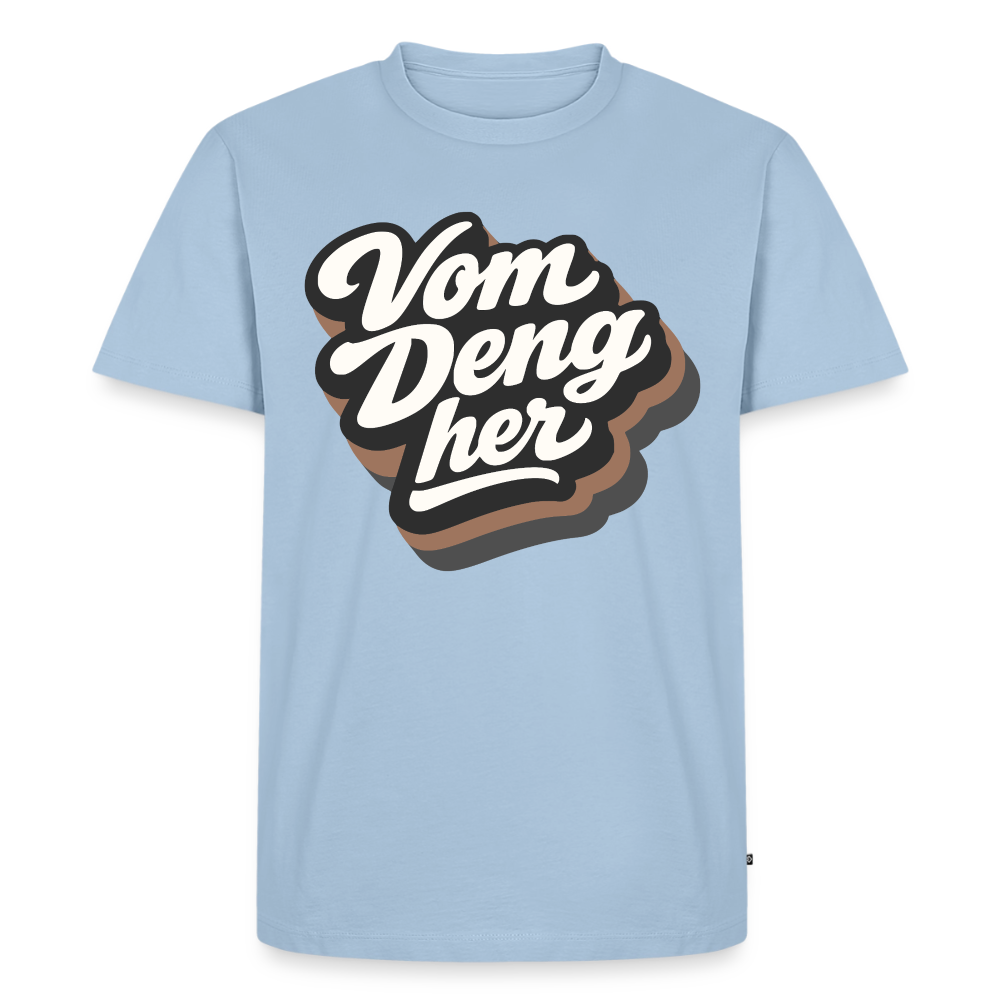 Vom Deng her Design – Männer Premium T-Shirt - Hellblau