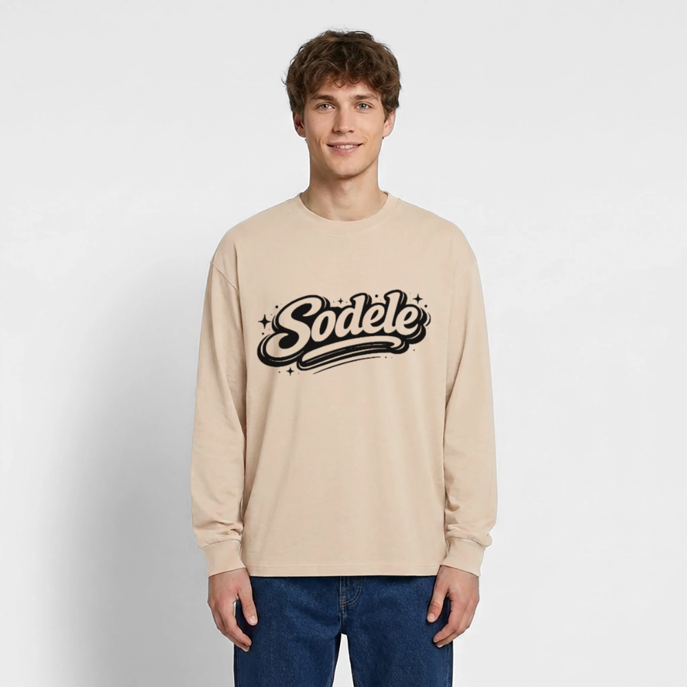 Sodele Design – Oversized Langarmshirt - Sand