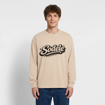 Sodele Design – Oversized Langarmshirt - Sand