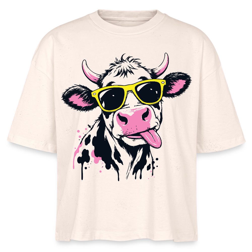Street Cowboy Design – Frauen Boxy Bio-T-Shirt - Natur