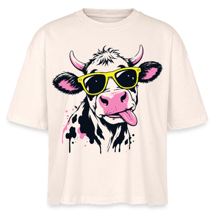 Street Cowboy Design – Frauen Boxy Bio-T-Shirt - Natur