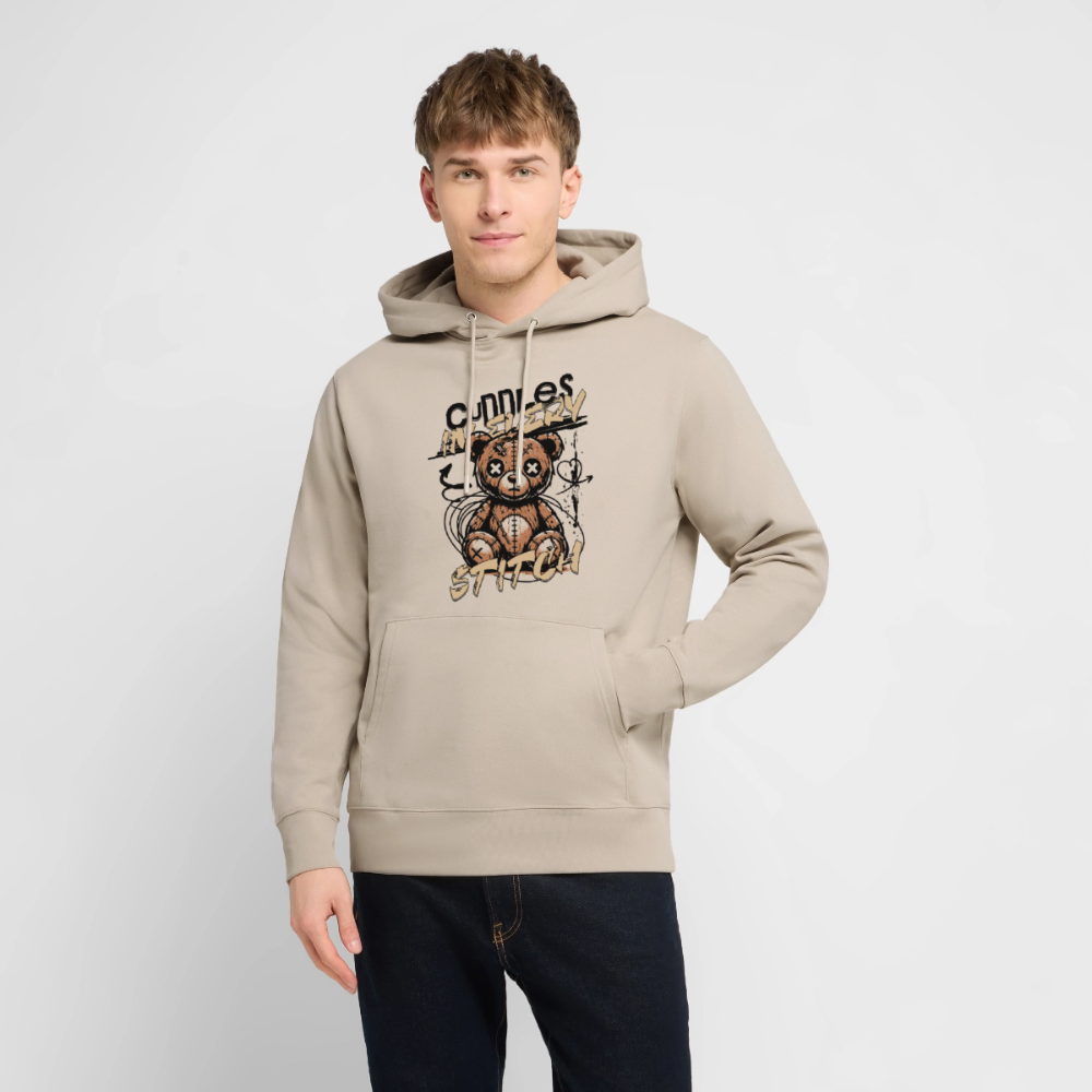 Bear Design – Unisex Bio-Hoodie - Beige