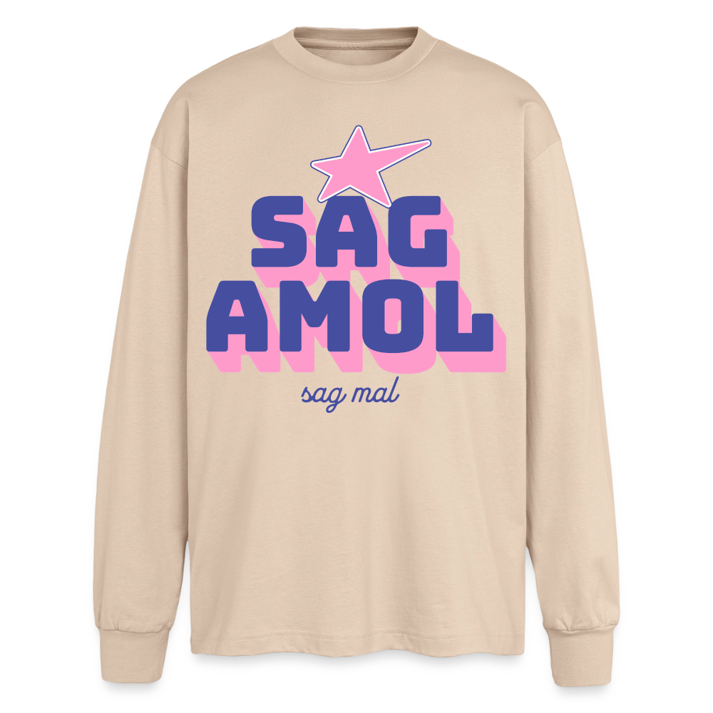Sagamol Design – Oversized Langarmshirt - Sand