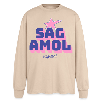 Sagamol Design – Oversized Langarmshirt - Sand