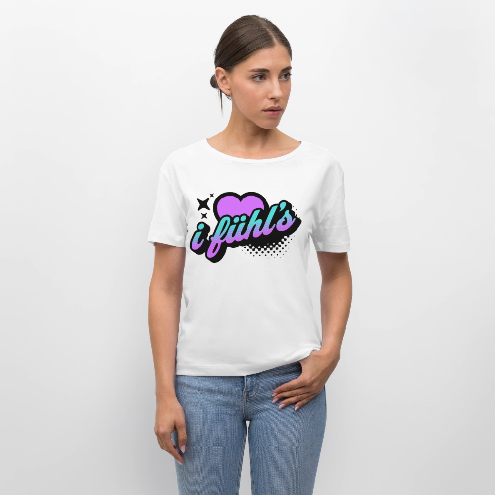 i fühl‘s Design – Rundhals Frauen Bio-T-Shirt - Weiß