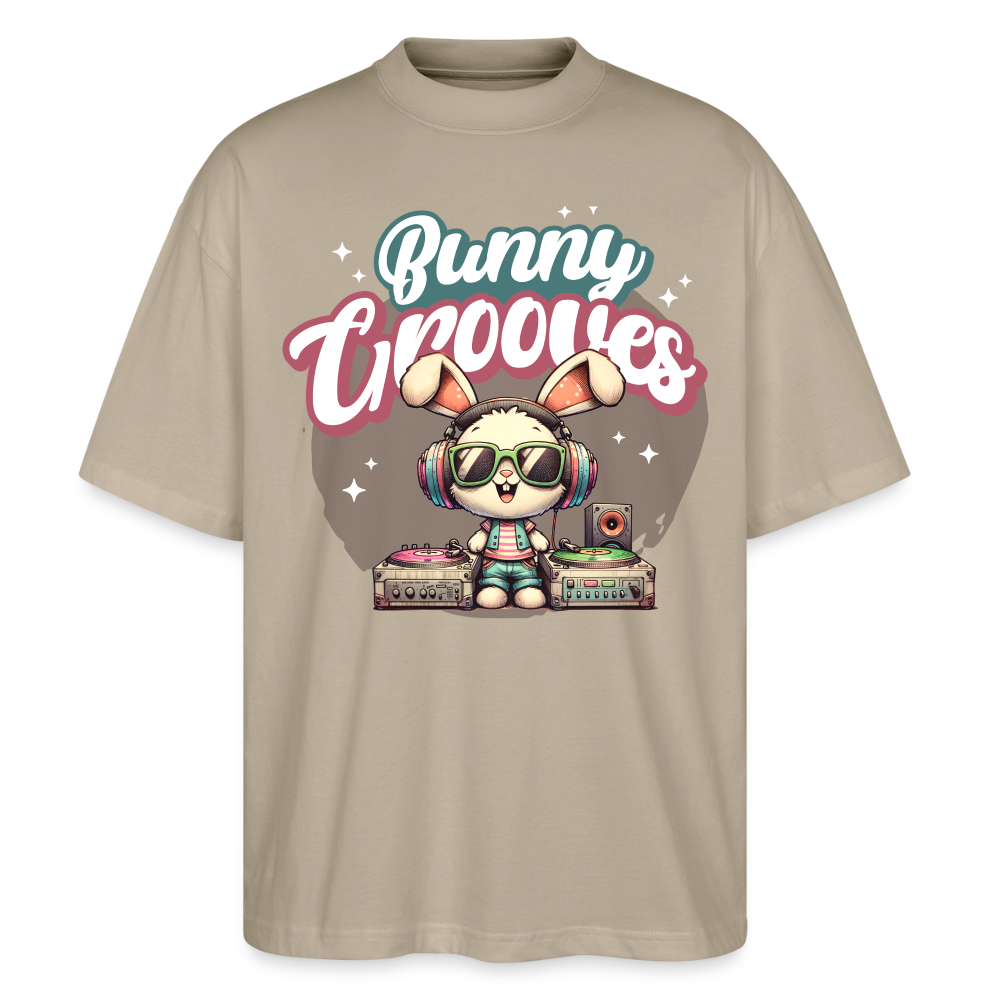 Bunny Groves Design – Oversized Unisex Bio T-Shirt - Steingrau