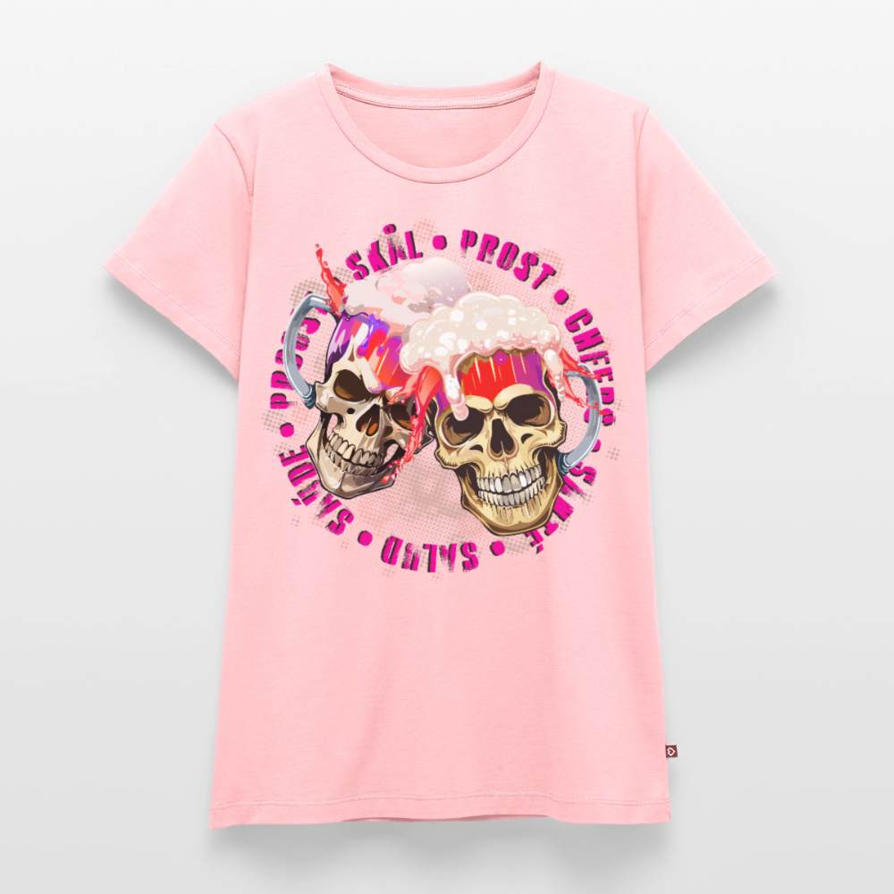 Party Skull Design Pink – Frauen Premium T-Shirt - Rosa