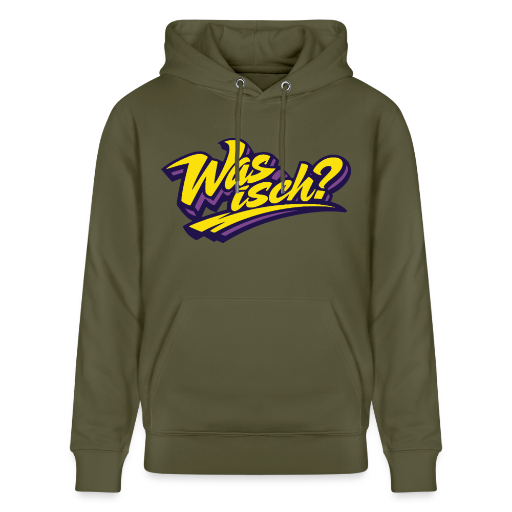 Was isch? Design – Unisex Bio-Hoodie - Khaki Grün